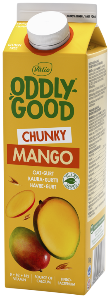 Oddlygood kaurapohjainen gurtti 1 kg, mango