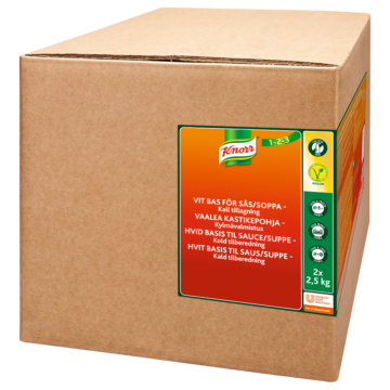 Knorr Vaalea kastikepohja, kylmävalmistus 2x2,5kg/62,5L