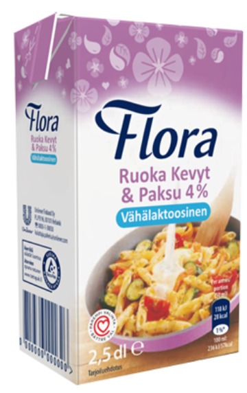 Flora Ruoka Kevyt & Paksu 4% vähälaktoosinen