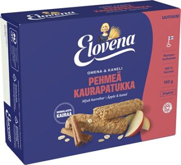 Elovena Pehmeä Kaurapatukka Omena & kaneli
