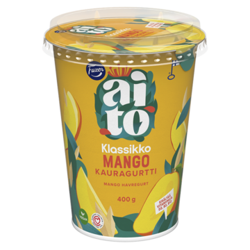 Fazer Aito Kauragurtti Mango 400 g, fermentoitu kauravälipala