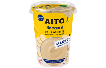 Fazer Aito Kauragurtti Banaani 400g, gluteeniton fermentoitu kauravälipala