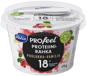Valio PROfeel proteiinirahka 175g puolukka-vanilja, laktoositon