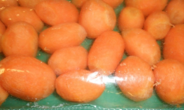 Porkkana kuorittu